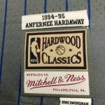 Maillot de Basket #1 Anfernee Hardaway Magic 1994-95 M&N Vintage Gris Imprimé